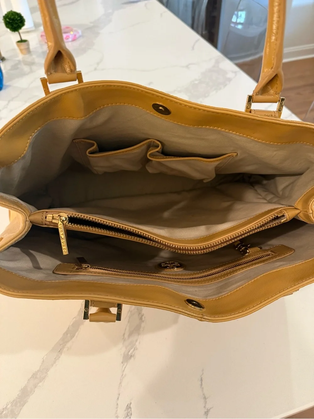 Tory Burch Patent Leather Tote